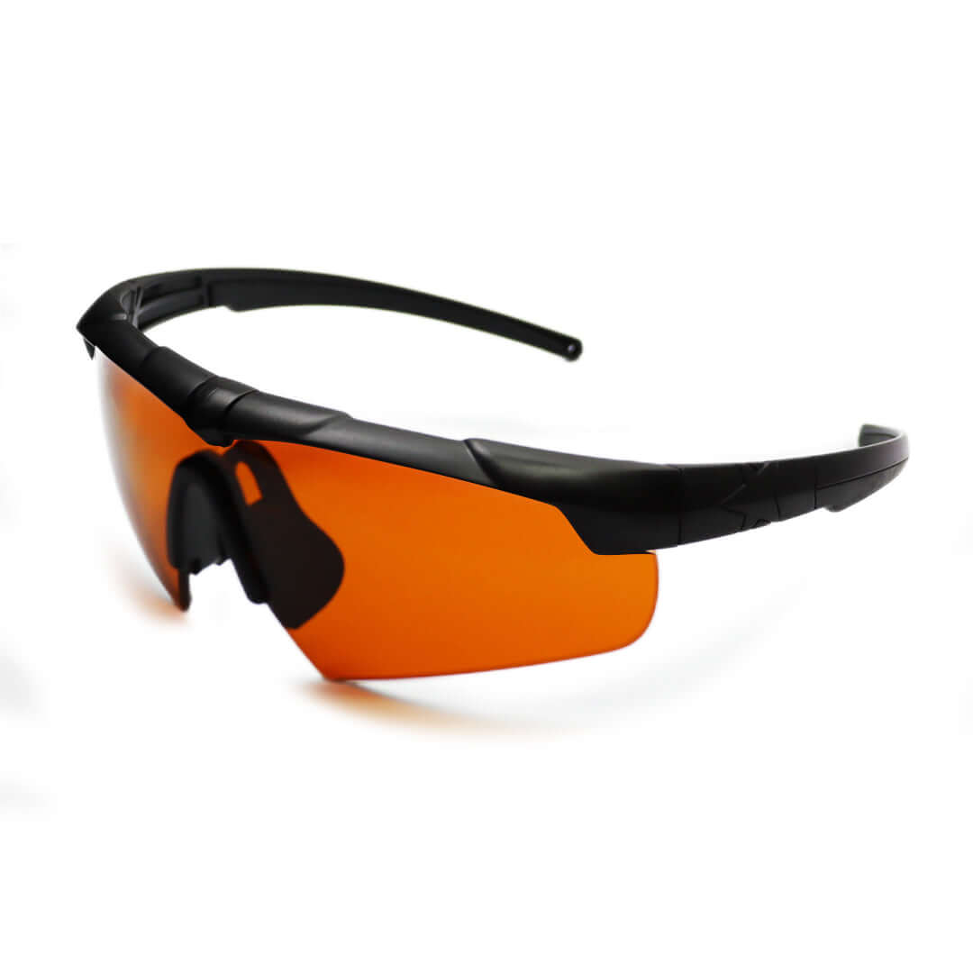 Laser Protective Eyewear - Tactical Ballistic Spectacle 1-Lens Kit with orange lens for optimal vision.