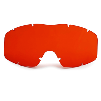 Laser Protective Ballistic goggles lens replacement in vibrant orange color.